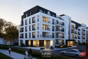 Wizualizacja budynku wielorodzinnego w Słupsku